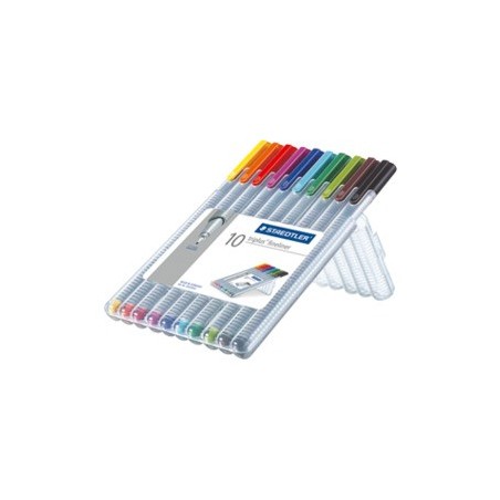 7879-ESTUCHE 10 PZAS TRIPLUS FINELINER 334, SURT. STAEDTLER 334 SB10
