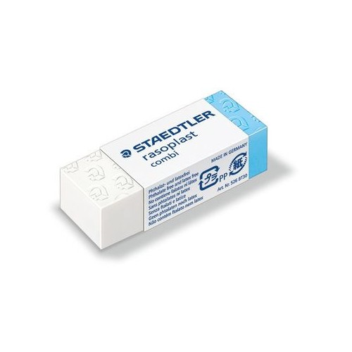 7933-GOMA DE BORRAR COMBI RASOPLAST  (42X19X13 MM) STAEDTLER 526 BT30