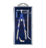 7935-ESTUCHE COMPAS MARS 552 02, CON RUEDA CENTRAL , AJUSTE RAPIDO Y ALARGADERA STAEDTLER 552 02