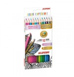 7977-ESTUCHE 12 LAPICES DE COLORES PREMIUM COLORES PASTEL Y METALICOS ALPINO AL000246