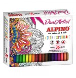 7980-ESTUCHE 36 ROTULADORES PARA MANDALAS CON PUNTA PINCEL ALPINO AR000176