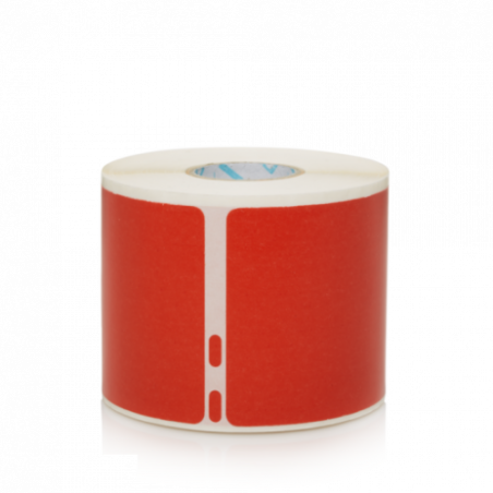 8025-ROLLO ETIQUETAS ENVIO LW 101 X 54MM ROJAS DYMO 2133399