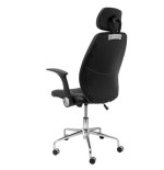 8043-SILLA HUELVES SIMILPIEL NEGRO CON CABECERO PIQUERAS Y CRESPO 239DBSPNEC