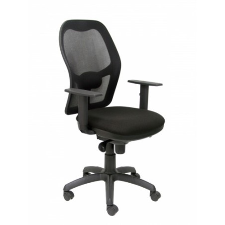 8060-SILLA JORQUERA MALLA NEGRA ASIENTO BALI NEGRO PIQUERAS Y CRESPO 15SNBALI840