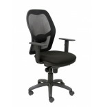 8060-SILLA JORQUERA MALLA NEGRA ASIENTO BALI NEGRO PIQUERAS Y CRESPO 15SNBALI840