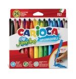 8129-CAJA 24 ROTULADORES JUMBO COLORES SURTIDOS CARIOCA 40570