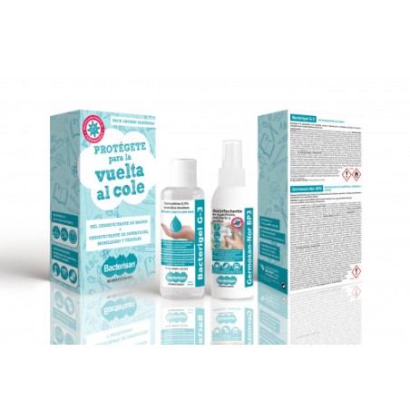 8130-PACK BACTERISAN GEL DESINFECTANTE 60ML + LIMPIADOR DE SUPERFICIES 60 ML BACTERISAN PACK