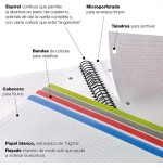 8181-CUADERNO ESPIRAL NB-10 A4 200 HOJAS 5X5MM POLIPROPILENO NEGRO MIQUELRIUS 47009