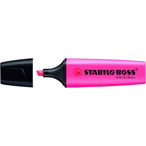 819-MARCADOR FLUORESCENTE BOSS ORIGINAL TRAZO 2/5MM. ROSA STABILO 70/56