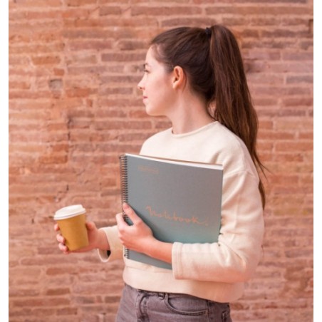 8192-CUADERNO 100% RECICLADO NB-1 A4 80HOJAS ECOROSA EMOTIONS MIQUELRIUS 6093