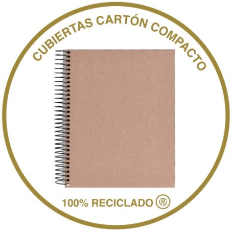 8194-CUADERNO 100% RECICLADO NB-4 A4 120HOJAS ECOGRIS MIQUELRIUS 6082