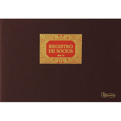 8218-Miquelrius 5013 registro comercial (libro) Marron 100 hojas