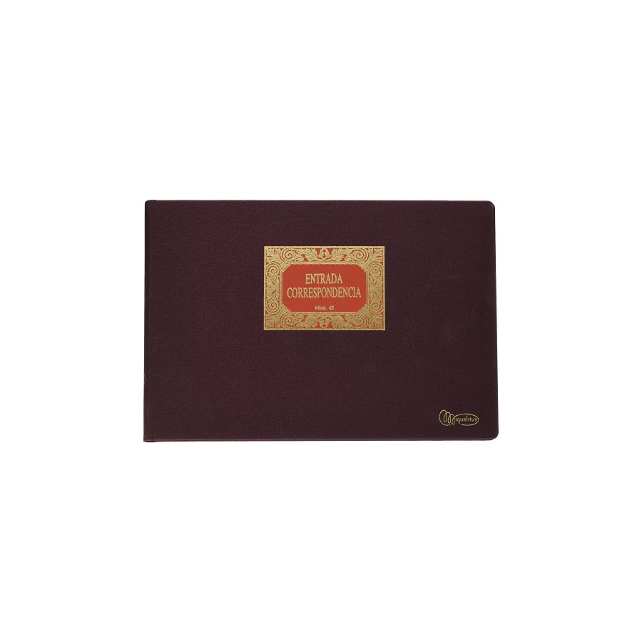 8219-Miquelrius 5042 registro comercial (libro) Bronce, Marron 100 hojas