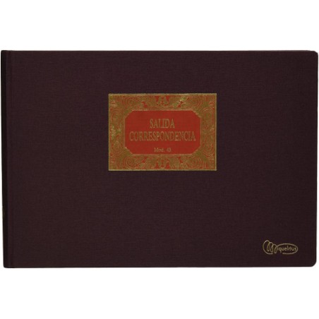8220-Miquelrius 5043 registro comercial (libro) Bronce, Marron 100 hojas