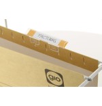 8311-PACK 25 VISORES POLIESTIRENO CRISTAL RIGIDO PARA CARPETAS CO