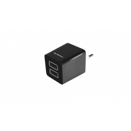 8315-TACENS ANIMA AUSB1 USB CHARGER, 2x USB PORTS, 2.1A ULTRAFAST CHARGE, LIGHWEIGT AND COMPACT SIZE DESIGN, EU CONNECTO