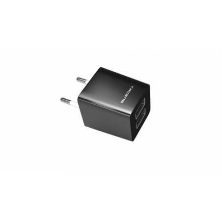 8316-TACENS ANIMA AUSB1 USB CHARGER, 2x USB PORTS, 2.1A ULTRAFAST CHARGE, LIGHWEIGT AND COMPACT SIZE DESIGN, EU CONNECTO