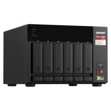 8433-QNAP TS-673A-8G servidor de almacenamiento NAS Torre Ethernet Negro V1500B