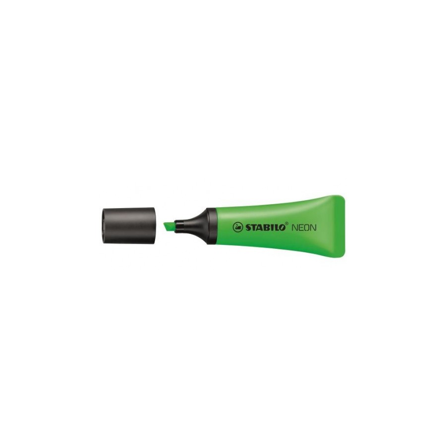 851-MARCADOR FLUORESCENTE NEON TRAZO 2/5MM. VERDE STABILO 72/33