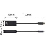 8519-Ewent EW9823 adaptador de cable de video 0,15 m USB Tipo C HDMI tipo A (Estandar) Negro