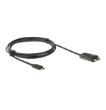 8521-Ewent EW9824 adaptador de cable de video 2 m USB Tipo C HDMI tipo A (Estandar) Negro