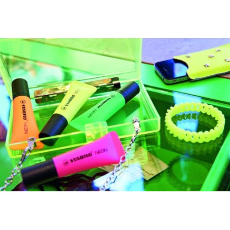 855-MARCADOR FLUORESCENTE NEON TRAZO 2/5MM. MAGENTA STABILO 72/58