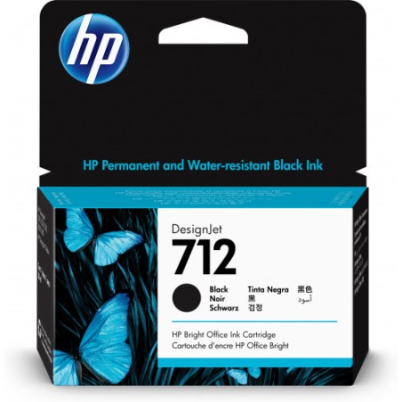 8561-HP712 CARTUCHO GRAN FORMATO TINTA HP 712 NEGRO (3ED70A)
