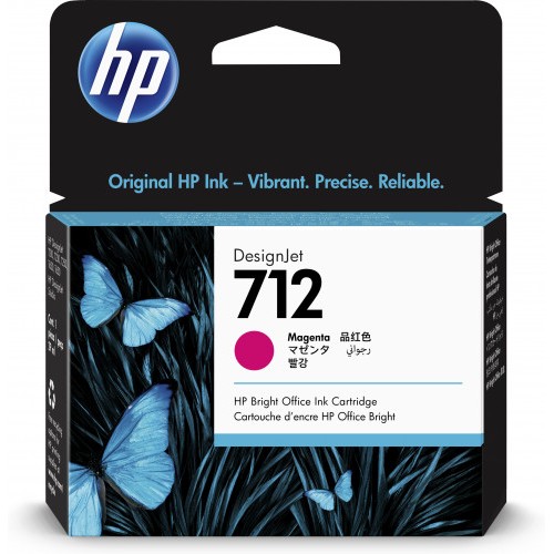 8563-CARTUCHO GRAN FORMATO TINTA HP 712 MAGENTA (3ED68A)