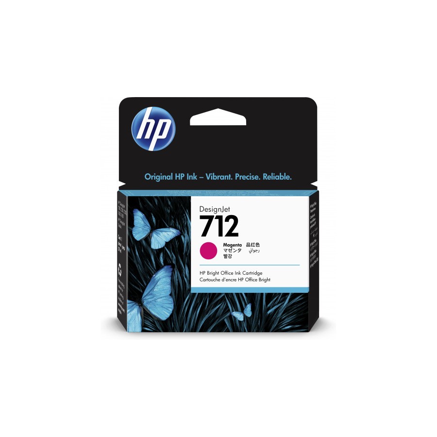 8563-CARTUCHO GRAN FORMATO TINTA HP 712 MAGENTA (3ED68A)