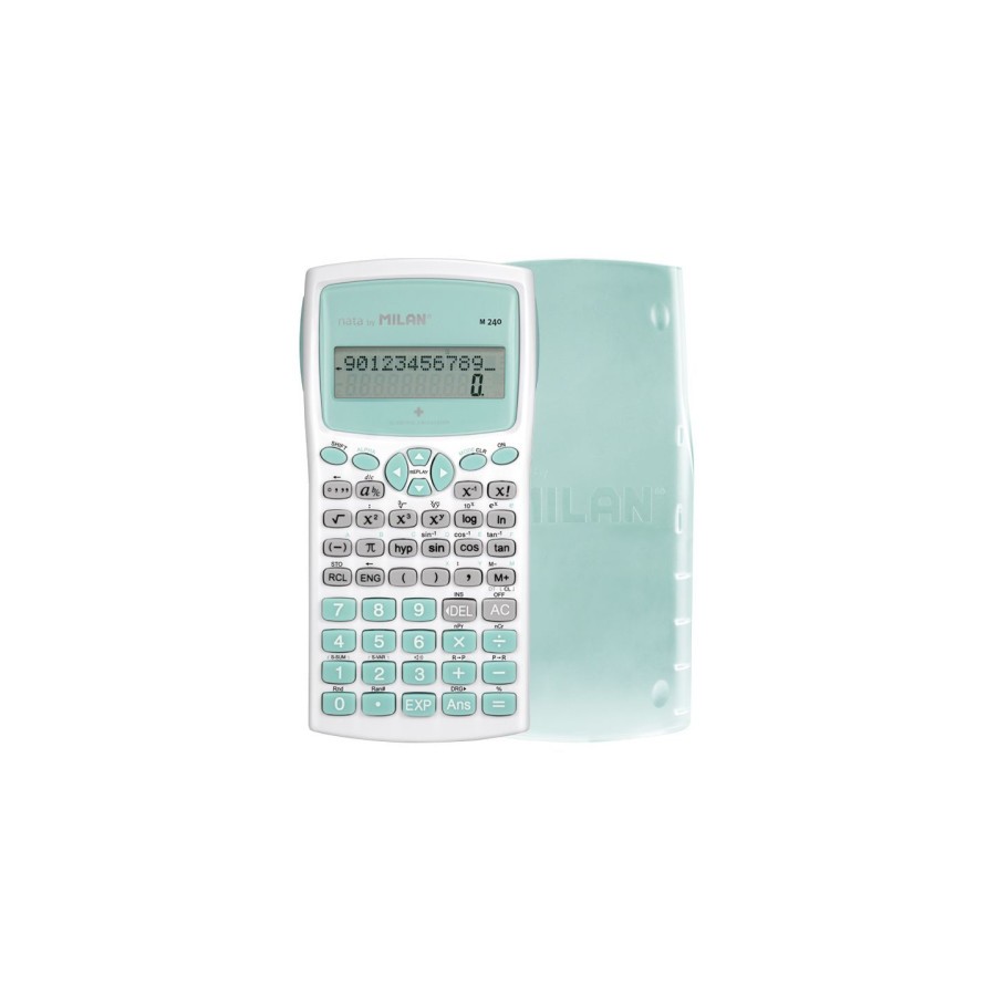 Milan Blister calculadora cientifica M240 turquesa, Edicion +