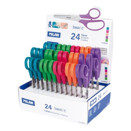 8574-Milan Caja expositora 24 tijeras Basic