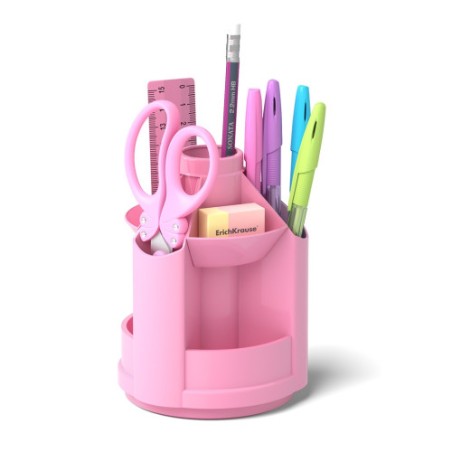 8588-ErichKrause Mini Desk porta lapices Plastico Rosa