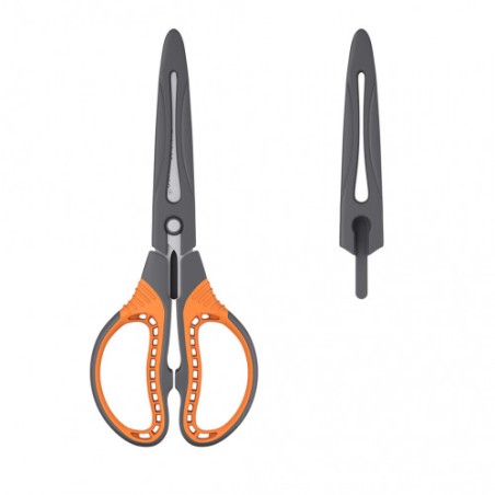 8618-ErichKrause Protector Universal Corte recto Gris, Naranja, Acero inoxidable