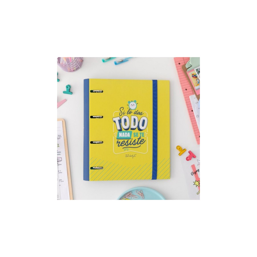 8628-CARPETA CON ANILLAS - SI LO DAS TODO, NADA SE TE RESISTE MR