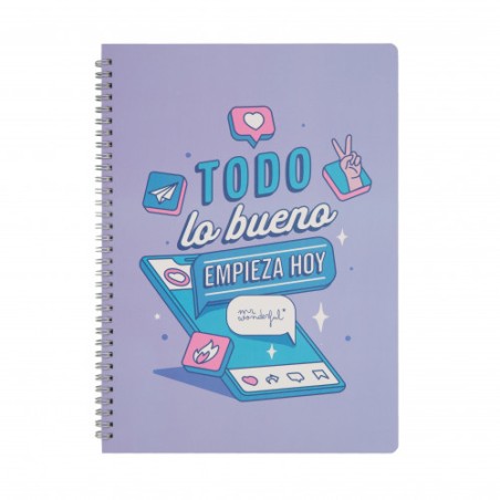 8633-LIBRETA - TODO LO BUENO EMPIEZA HOY MR WONDERFUL WOA11056ES