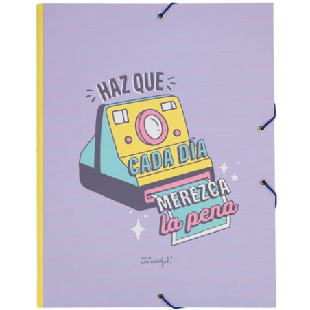 8638-CARPETA SEPARADORA - HAZ QUE CADA DIA MEREZCA LA PENA MR WONDERFUL WOA11105ES