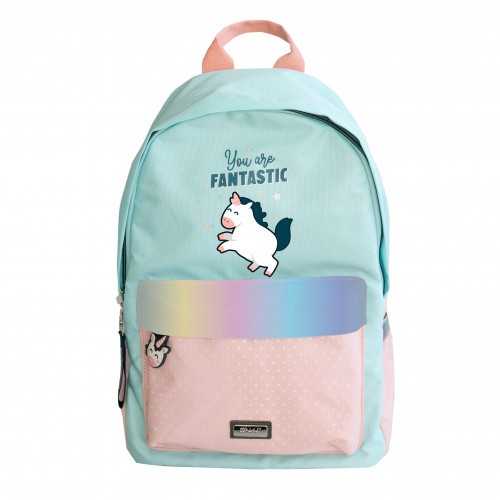 8645-BACKPACK UNICORN - YOU ARE FANTASTIC MR WONDERFUL WOA11110EM