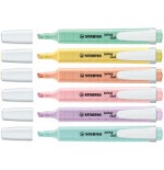 865-ESTUCHE PLASTICO SWING COOL PASTEL 6 UNIDADES SURTIDAS TRAZO 1/4MM. STABILO 275/6-08