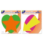 8675-Bismark Adhesivos Formas Fluorescentes - Pack 2 Colores