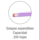 8717-Oxford Live & Go Plastico Colores surtidos A4+