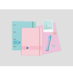 8719-Oxford Live & Go Plastico Colores surtidos, Translucido, Transparente A4