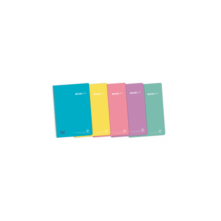 8728-CUADERNO ESPIRAL + TP 4o 80H 4X4 C/M - SURTIDO PASTEL ENRI 400150288