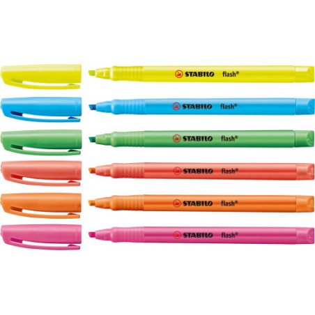 874-MARCADOR FLUORESCENTE FLASH TRAZO 2/5MM. AZUL STABILO 555/31