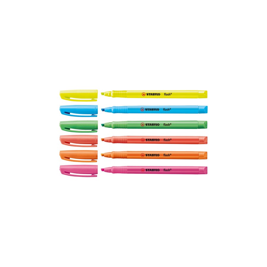 876-MARCADOR FLUORESCENTE FLASH TRAZO 2/5MM. NARANJA STABILO 555/54