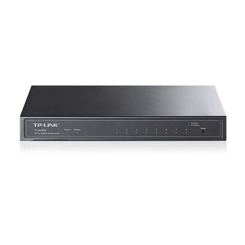 8779-TP-LINK TL-SG2008 Gestionado Gigabit Ethernet (10/100/1000) Negro