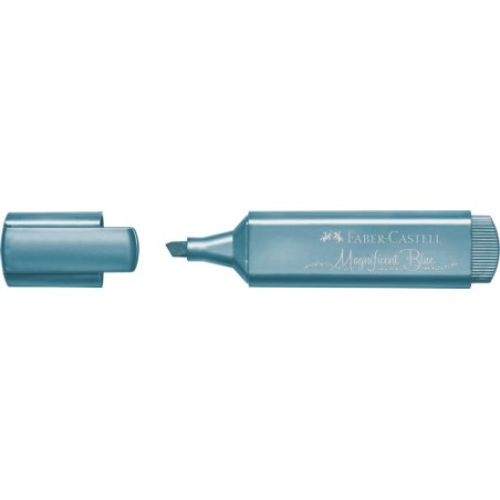 8813-Faber-Castell Textliner 46 marcador 1 pieza(s) Azul metalico