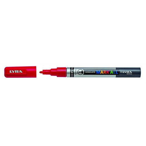8854-MARCADOR PERMANENTE MARK ALL ROJO 1 MM LYRA GROOVE L6810018