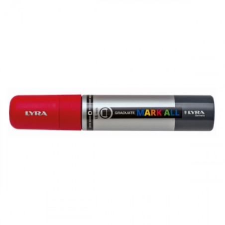 8862-MARCADOR PERMANENTE MARK ALL ROJO 15 MM LYRA GROOVE L6840018