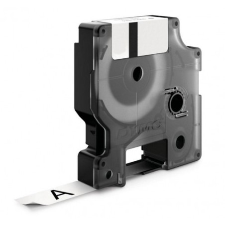 887-CINTA ROTULADORA RHINOPRO VINILO NEGRO/BLANCO 19MM DYMO 018445