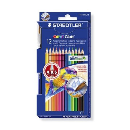 8883-LAPICES COLOR NORIS AQUARELL 144 10, ESTUCHE 12 PZAS STAEDTLER 144 10NC12
